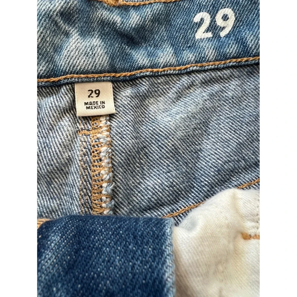 J.Crew Slim Wide Leg 2 Tone Retro Style Raw Hem Jeans Size 29